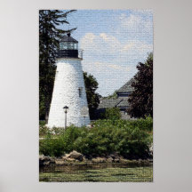 concord point lighthouse mosaic reprint