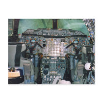 Concorde Cockpit Postcard
