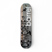 Concrete Barrel X Skate Board Deck