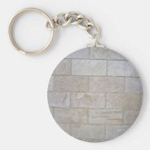 Concrete Brick Wall Background Keychain