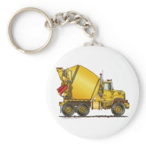 Concrete Mixer Truck Key Chains