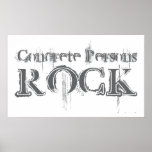Concrete Persons Rock Poster