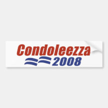Condoleezza 2008 adhésif pour voiture