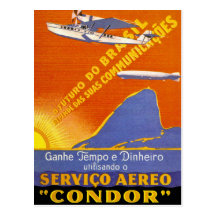 Condor ~ Brazillian Air Service Postcards