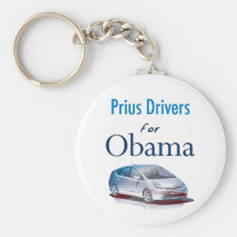 Conducteurs de Prius pour Obama Keychain Porte-clefs