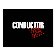 CONDUCTOR DARK POSTCARD