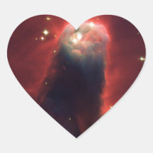 Cone nebula in space - Jesus Heart Sticker