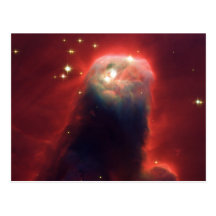 Cone Nebula NGC 2264 Taken by the Hubble Telescope Postcard