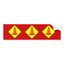 CONE ZONE 1y Bumper Sticker