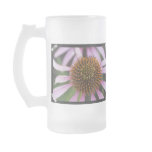 Coneflower Photo Frosted Beer Mug