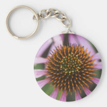 Coneflower Photo Keychain