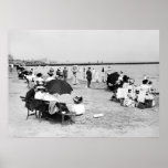 Coney Island Beach: ca. 1910 Posters