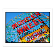 Coney Island Ferris Wheel Postcard