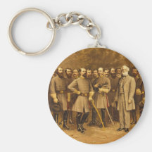 Confederate General Robert E. Lee and his Generals Key Chain