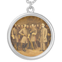 Confederate General Robert E. Lee and his Generals Necklaces