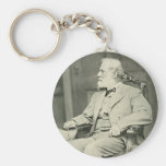 Confederate General Robert E. Lee Sitting in Chair Keychains