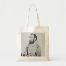 Confederate General Thomas J Stonewall Jackson Canvas Bags