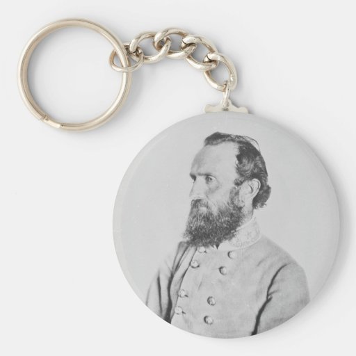 Confederate General Thomas J Stonewall Jackson Key Chain