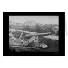Confederate Naval Gun in Yorktown, VA 1862 Card