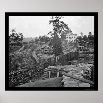 Confederate Palisades of Atlanta 1864 by lc_civilwar