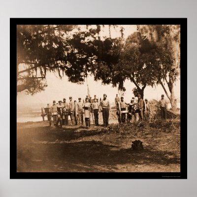 Confederate Soldiers & Guns in Charleston, SC 1863 Posters by lc_civilwar
