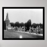 Confederate Veterans at the Memorial 1914 Print