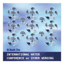 Conférence d'énergie d'environnement de l'eau d'af invitations personnalisées