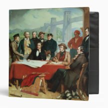 Conference of Engineers at Britannia Bridge Vinyl Binder