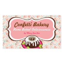 Confetti Bakery Business Cards