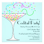 Confetti Cocktail Party Invitation