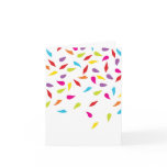 Confetti, note card