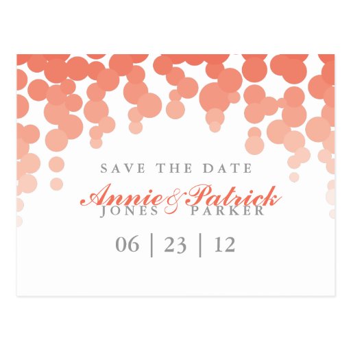 Confetti Save the Date Postcard