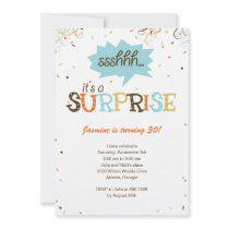Confetti Shower Surprise Party Invitation
