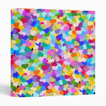 Confettis de coeur d'arc-en-ciel