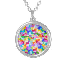Confettis de coeur d'arc-en-ciel bijouterie