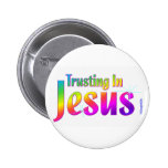 Confiance en cadeau de chrétien de Jésus Pin's Avec Agrafe