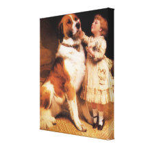 Confiance (St Bernard) par le coiffeur de Charles  Toile Tendue
