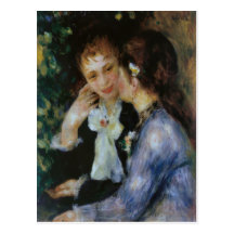 Confidences, Pierre-Auguste Renoir Postcard