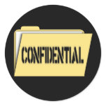 Confidential Folder With Paper