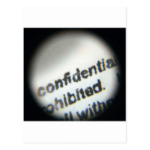 Confidential Prohibited Post Cards