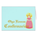 "Confirmacion"-Spanish-Customize Greeting Card
