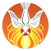 Confirmation Sticker- Holy Spirit and seven flames