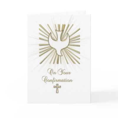 Confirmation White Dove Congratulation Greeting Card by StarStock