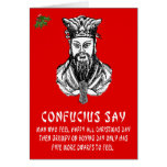 Confucius says Christmas Card