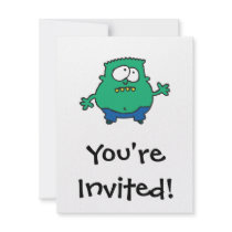 confused little green monster custom announcements