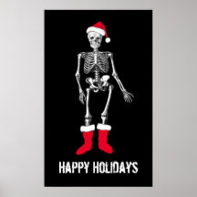 Confused Skeleton Print