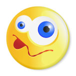 Confused Yellow Smilie Refrigerator Magnets