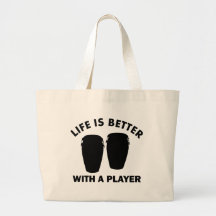 Conga Drums Designs Tote Bags