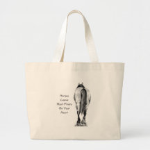 Congé Hoofprints de chevaux sur votre coeur : Art  Sac