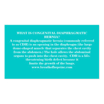 Congenital Diaphragmatic Hernia Awareness Cards Business Card Template
